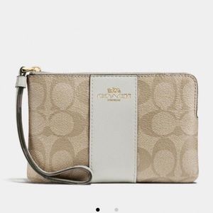 Coach Signature Sateen Wristlet